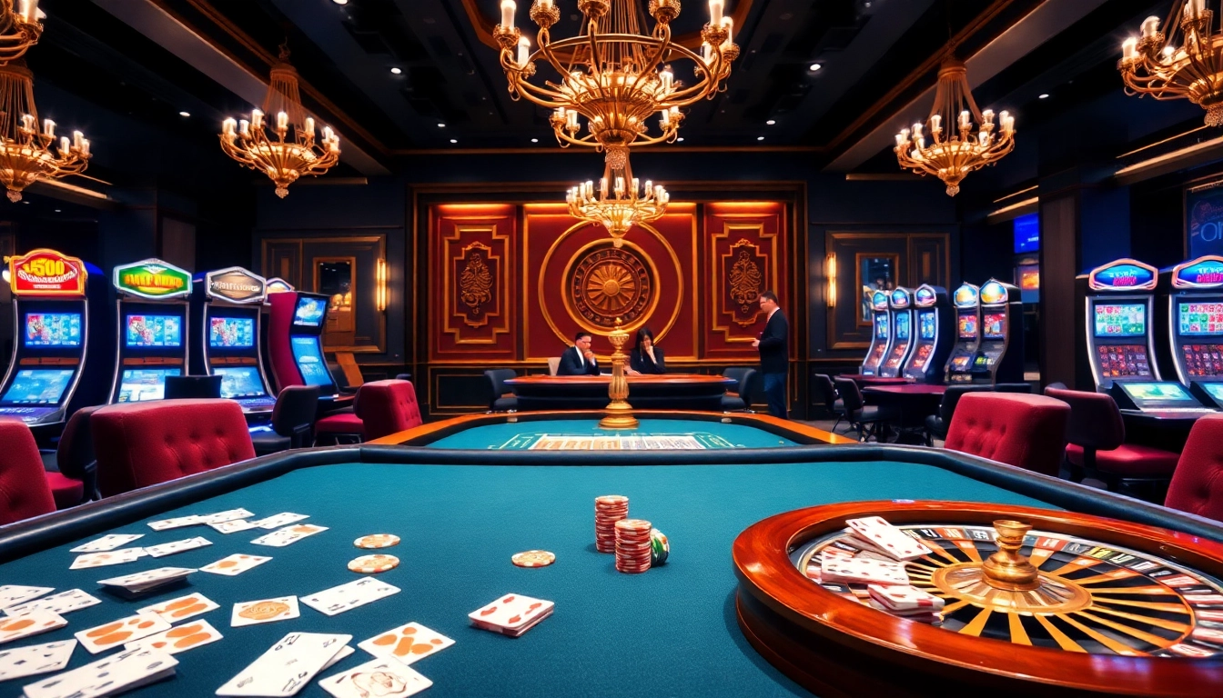 Experience the thrill of 789win at a luxurious casino table with vibrant poker chips.