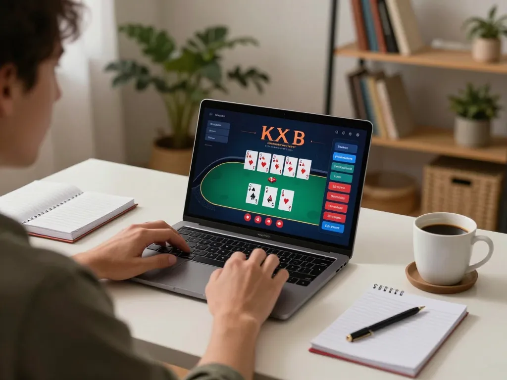 Engaging poker gameplay on KP88 online platform showcasing interactive interface and responsible gaming setup.