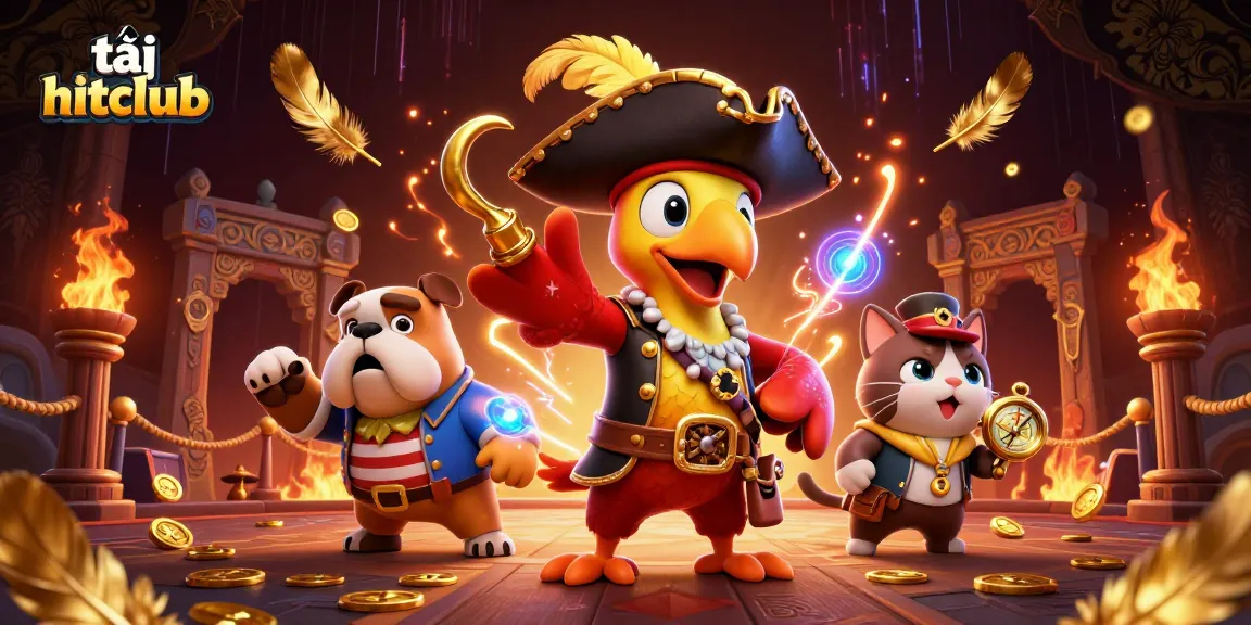 Join the adventure to tải hitclub through colorful pirate-themed gaming elements and lively characters.