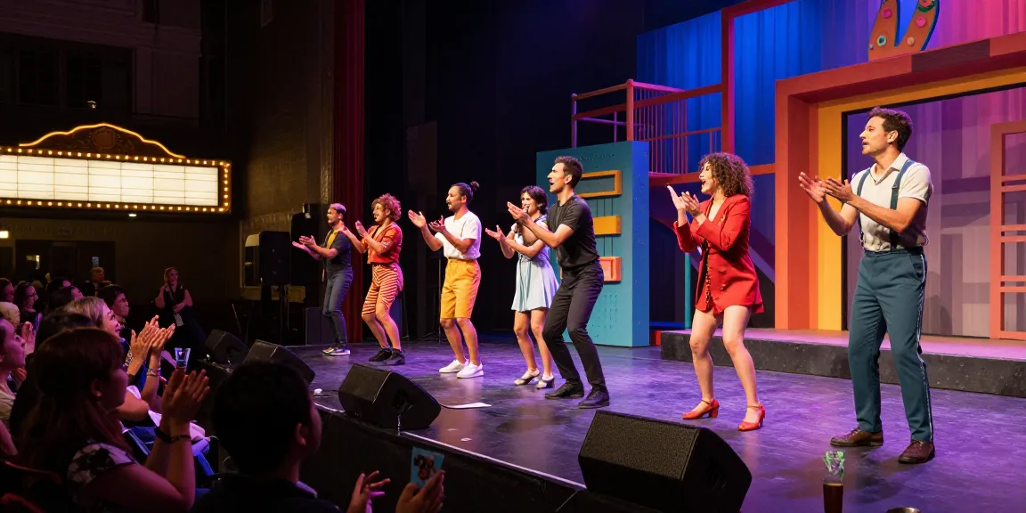 rokok88 login event scene of a lively theatre performance with captivated audience and vibrant stage