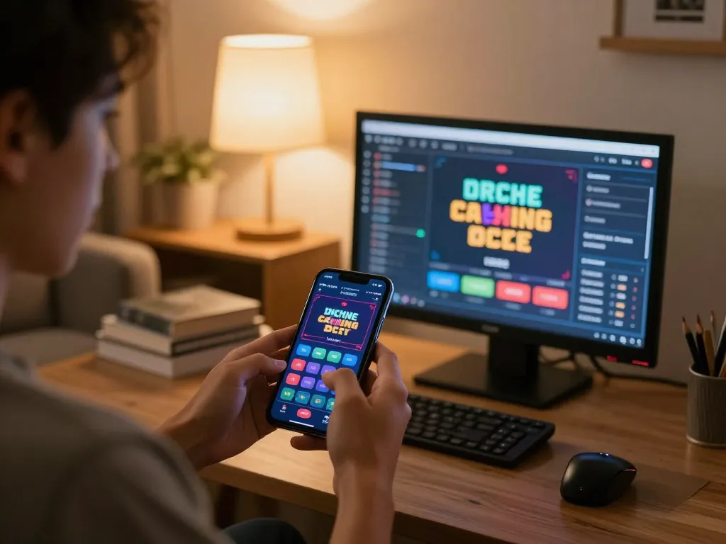 Engaged player using the jun88pizza mobile app for strategic casino gameplay at home.