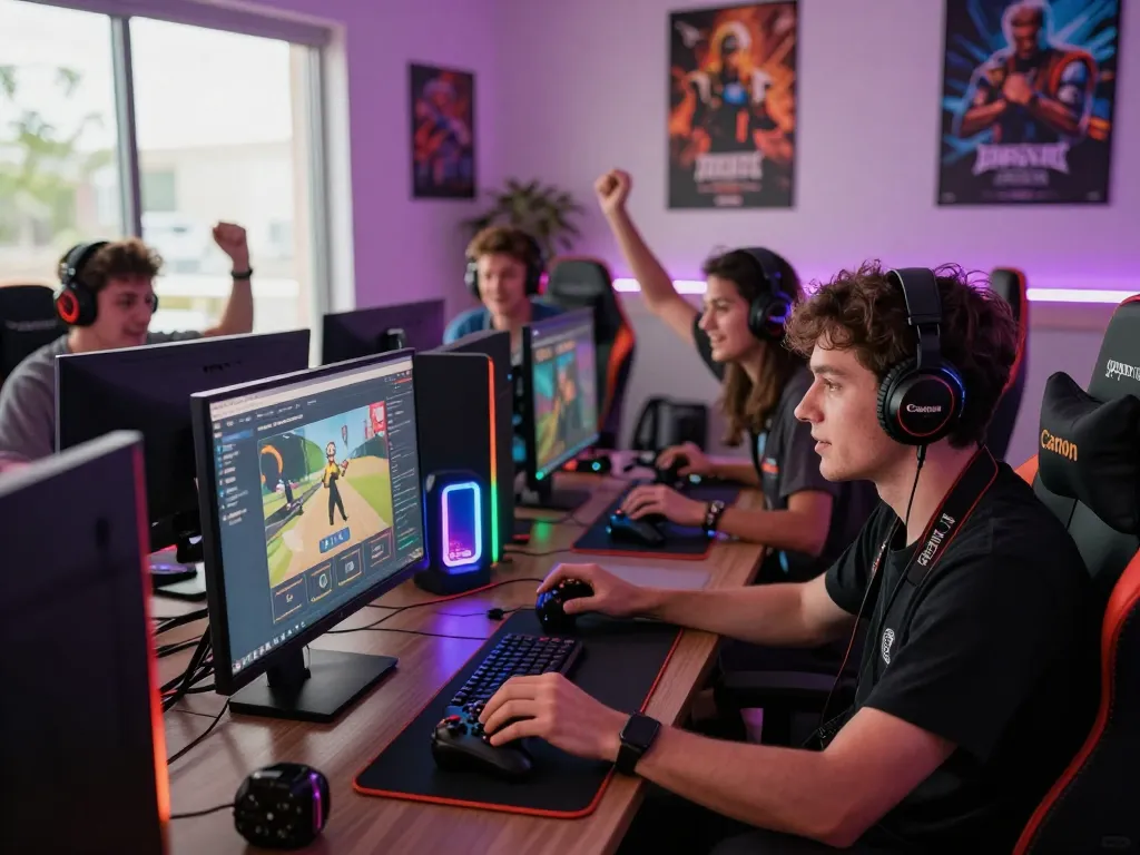 Engaging gaming scene featuring rik vip interface with players celebrating.