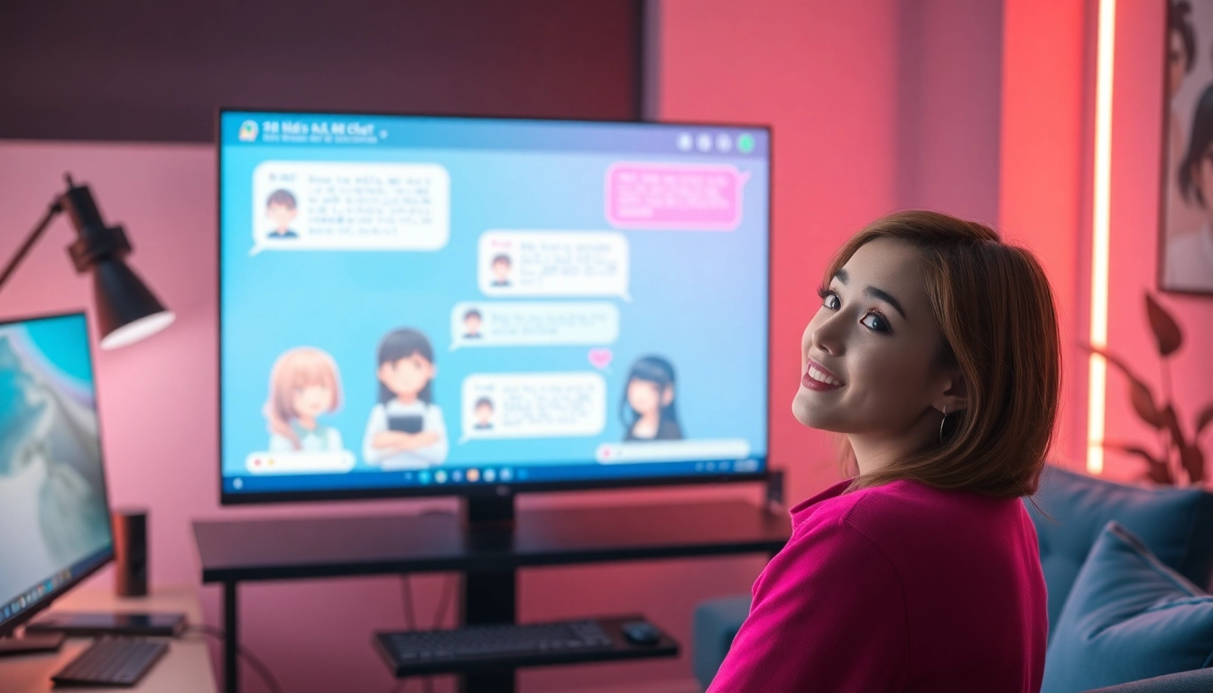Engaging interface showcasing hentai AI chat interactions with anime characters
