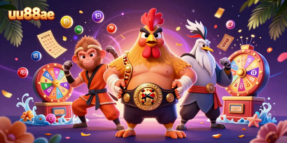 Experience thrilling gameplay with uu88ae at a lively online casino showcasing colorful lottery balls and vibrant game elements.