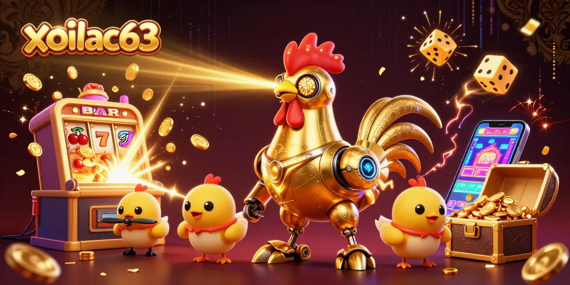 Experience the thrill of xoilac63 with a vibrant robot scene igniting casino excitement!