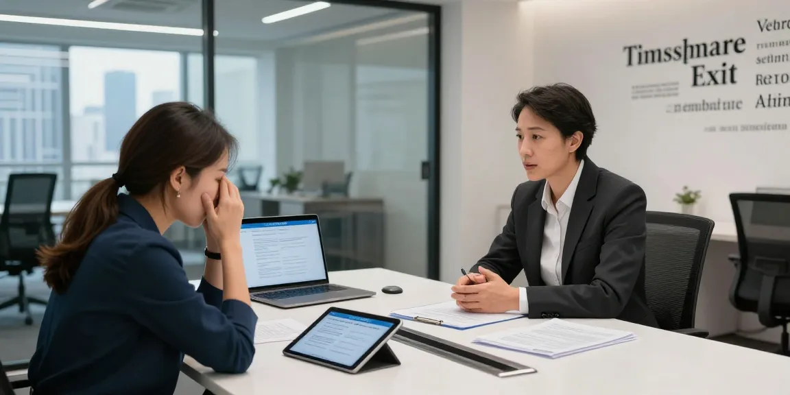 Consultation with a couple about the best timeshare exit companies in a modern office setting.