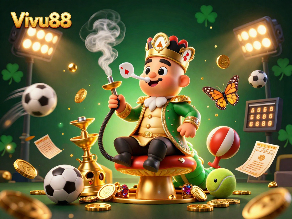 Engage in thrilling betting actions with Vivu88, featuring dynamic sports scenes and exciting game elements.