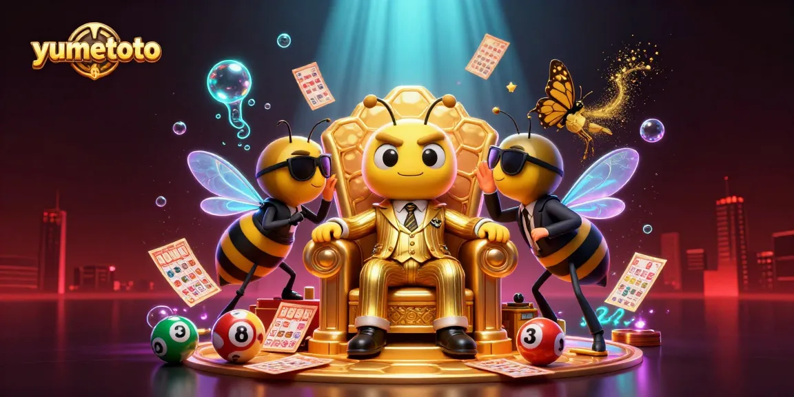 Experience exciting games at yumetoto with vibrant lottery elements and animated characters.