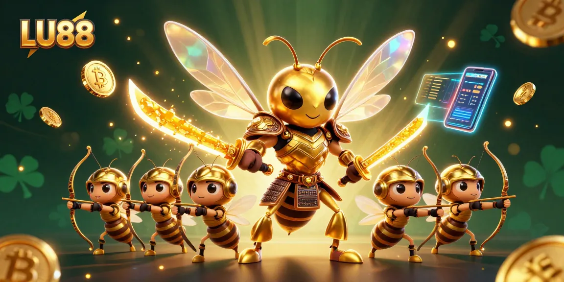 Engage with LU88's thrilling gaming experience featuring immersive 3D characters and vibrant casino elements.