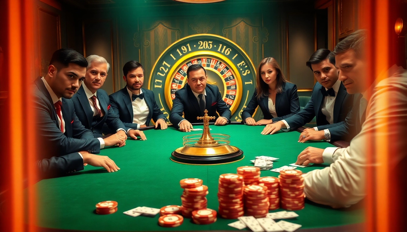 Experience the excitement of lu88 with interactive casino gaming visuals of poker and roulette.