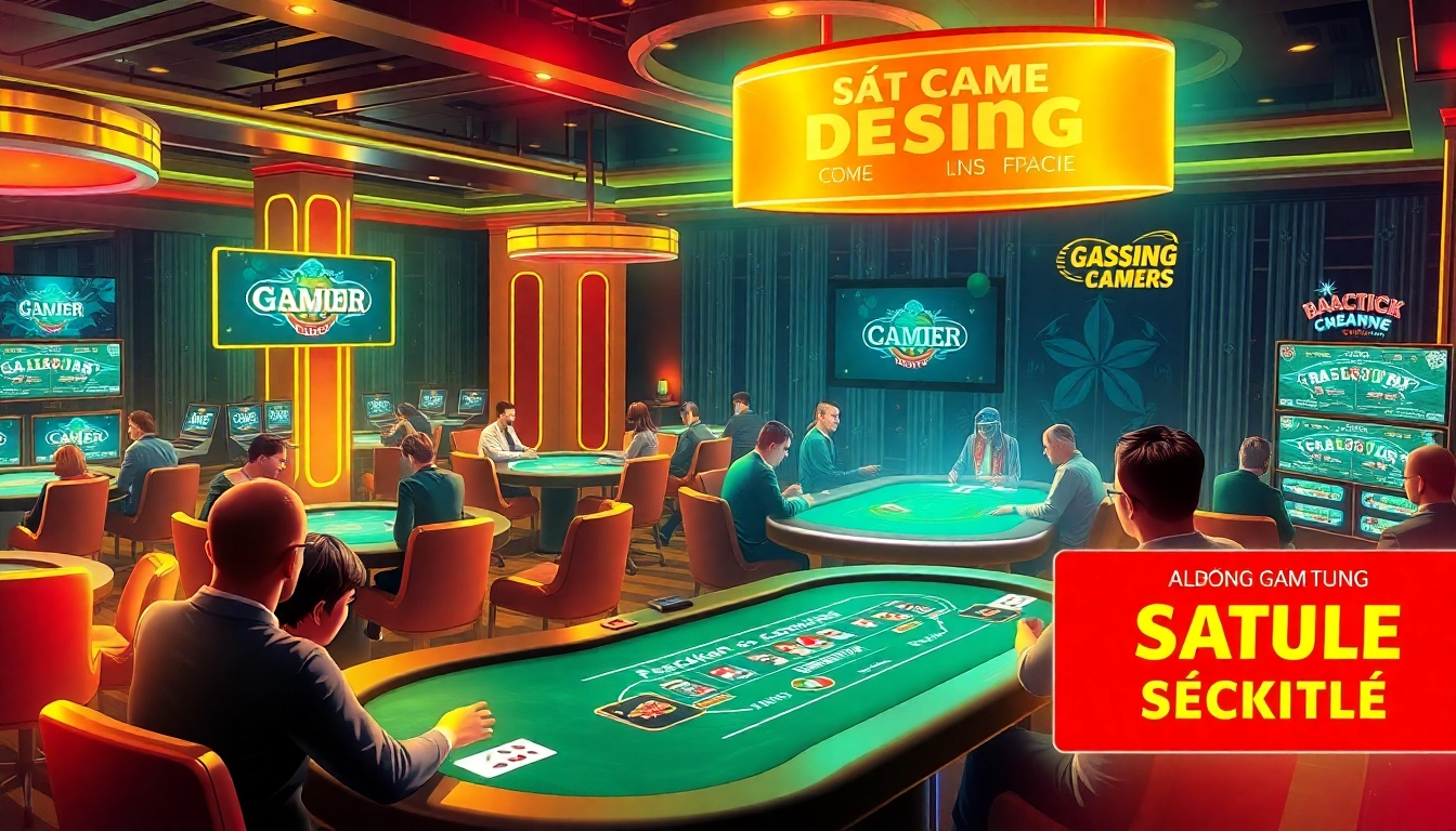Experience the excitement of game đổi thưởng in a vibrant online casino setting with engaging card games.