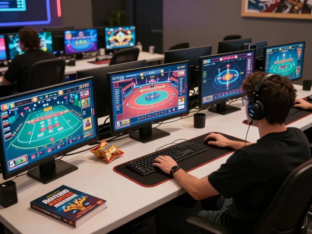 Engaging with the 98win platform while exploring online gambling strategies and gameplay.