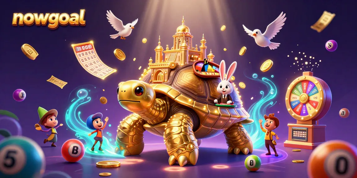 Play with nowgoal to win big as golden coins float around a vibrant casino scene.